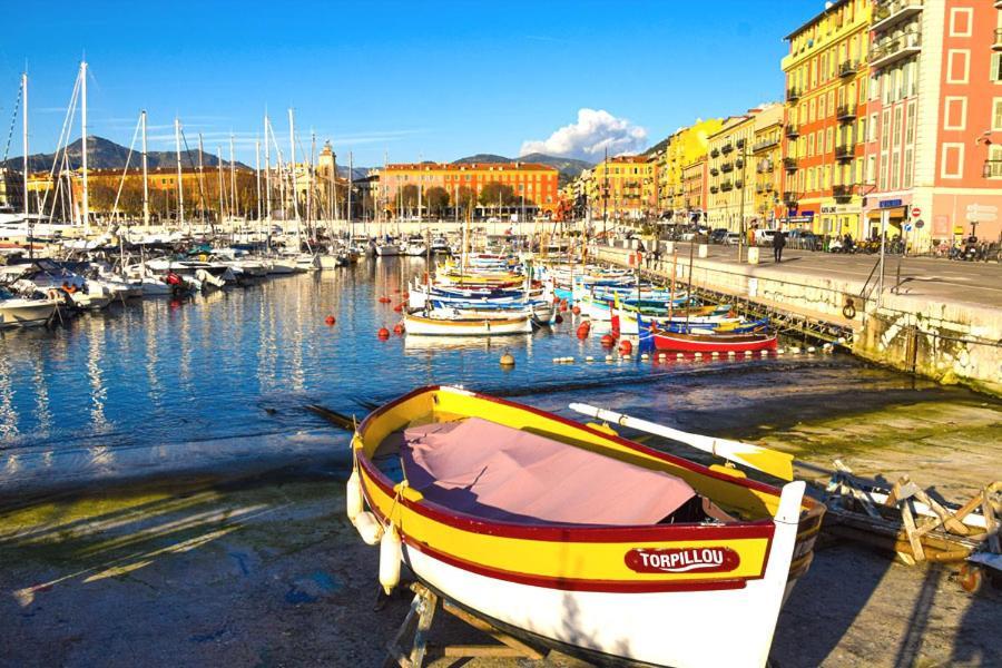 Pretty And Quiet Top Floor 2 Bedroom Flat In The Port Area Of Nice Eksteriør billede